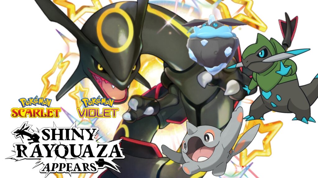 Shiny Rayquaza Pokemon Scarlet and Violet Tera Raid Battle