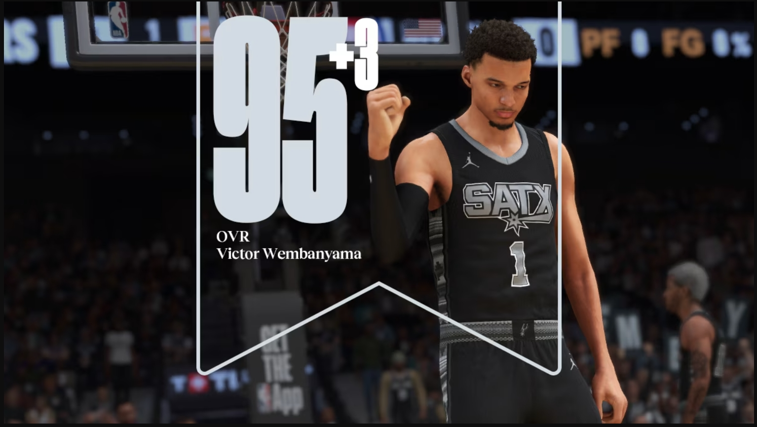 Wembanyama 95 OVR in NBA 2K25