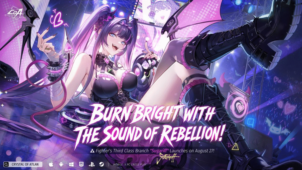image-3-1024x576 Mai Shiranui arrives! The Crystal of Atlan x The King of Fighters '98 collaboration character arrives on August 27, alongside the Fighter's new class branch, Sugariff!